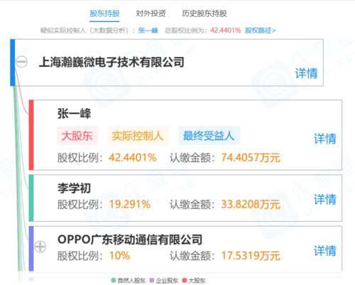 OPPO關聯公司戰略入股上海瀚巍微電子，深化集成電路芯片設計布局
